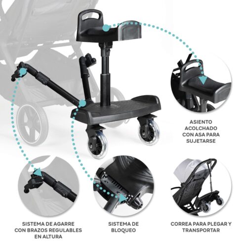 Porte-bébé universel avec siège Pathy - Transportin universal con asiento Pathy 2