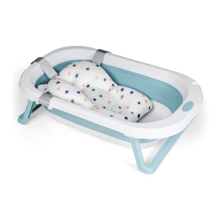 Baignoire pliable pour bébé avec coussin de bain