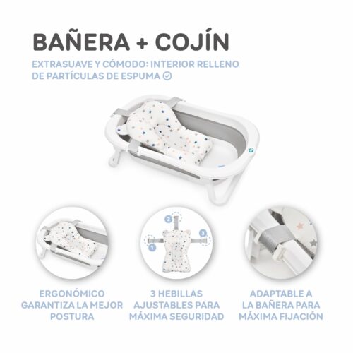 Bañera plegable para bebé con cojín de baño - COJIN Mesa de trabajo 1 copia 15